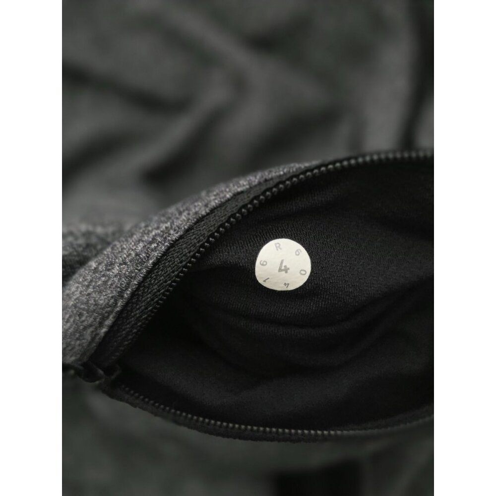 Lululemon Pace Rival Crop Ankle Heathered Black Leggings Women's Sz 4 - Picture 8 of 9